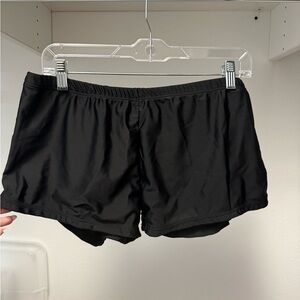 Women's Black Micro Shorts